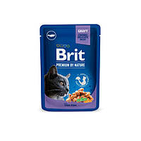 Консервированный корм Brit Premium Кусочки с треской для кошек 100 г