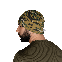 Демисезонная шапка из натуральной ткани Watch Cap Marpat Brown с отворотом, фото 3
