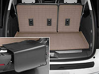 Автомобильный коврик в багажник авто Weathertech Cadillac Escalade 21-23 бежевый за 3м рядом Кадиллак Эскалейд