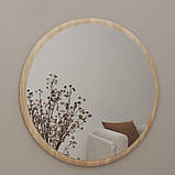 Дзеркало настінне кругле, підвісне дзеркало в рамі. F-138, фото 3