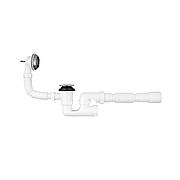 Сифон для ванни Agua BS05K 1 1/2'х40/50 мм із системою Click-Сlack, з переливом і ревізією