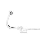 Сифон для ванни Agua BS05P 1 1/2'х40/50 мм напівавтоматичний, з переливом і ревізією