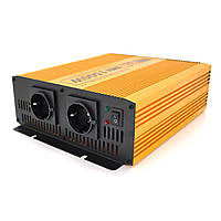 Инвертор напряжения Mexxsun MXSPSW-1500, 12V/220V, 1500W с правильной синусоидой, 2 Shuko, клемные провода, Q4