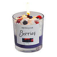 Десертная свеча из соевого воска "Berries" Spokiy SP2341, 210 г, Toyman