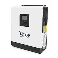 Гибридный инвертор NTOP NTP3000-24, 3000W, 24V, ток заряда 0-70A, 160-275V, ШИМ-контроллер (50А, 80 Vdc) Form