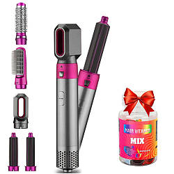 Фен-стайлер 5в1 Hot Air Styler + Подарунок Капсули для волосся мікс 30 шт Sevich / Повітряний стайлер для волосся
