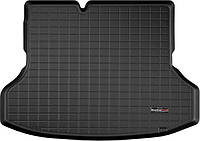 Автомобильный коврик в багажник авто Weathertech Hyundai Ioniq без саб Hybrid Blue 17- черный за 2м рядом