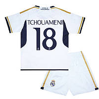 Детская футбольная форма TCHOUAMENI 18 Реал Мадрид 2023-2024 Adidas Home 155-165 см (set3396_117942)