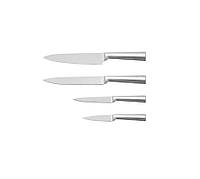 Набір кухонних ножів 4 пр із ручкою сріблястий Con Brio неіржавка сталь