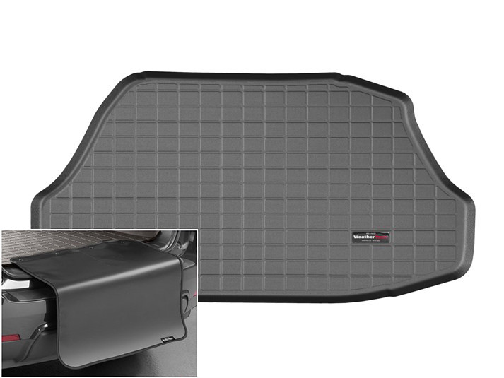 Автомобільний килимок в багажник авто Weathertech Acura ILX Hybrid 13-14 чорний Акура ИЛХ, фото 1
