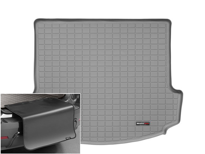 Автомобільний килимок в багажник авто Weathertech Acura MDX 07-13 сірий за 2м рядом Акура МДХ, фото 1