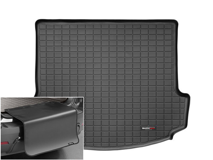 Автомобільний килимок в багажник авто Weathertech Acura MDX 07-13 чорний за 2м рядом Акура МДХ, фото 1