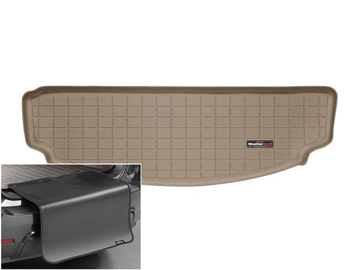 Автомобільний килимок в багажник авто Weathertech Acura MDX 07-13 бежевий за 3м рядом Акура МДХ, фото 1