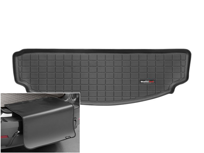 Автомобільний килимок в багажник авто Weathertech Acura MDX 07-13 чорний за 3м рядом Акура МДХ, фото 1
