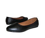 Жіночі чорні балетки 37 38 розмір, фото 8