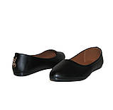 Жіночі чорні балетки 37 38 розмір, фото 10