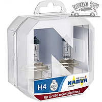 Галогеновые лампы H4 "Narva" Range Power 60/55w +150%
