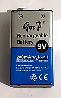 Аккумуляторная батарея Крона 280 mAh, аккумулятор для электроприборов и инструментов