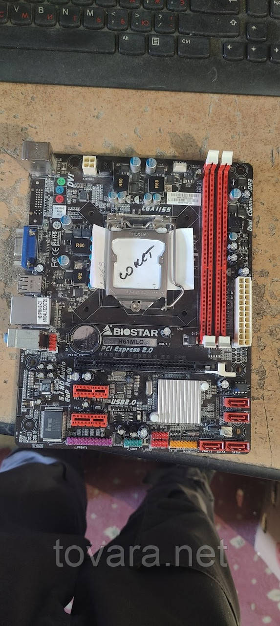 Мат. плата BioStar H61MLC ver6.1 LGA1155 H61 SATA MicroATX 2DDR3 № С230108101