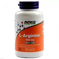 Л-Аргинин 500 мг, NOW Foods, 100 капсул