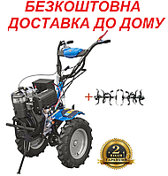 Мотоблок дизельный 12 л.с. электростартер ДТЗ 512ДНЕ (колеса 5,00-12) 3 скорости вперёд,