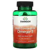 Омега-3 720 мг рыбий жир 1140 мг, Swanson, 120 таблеток