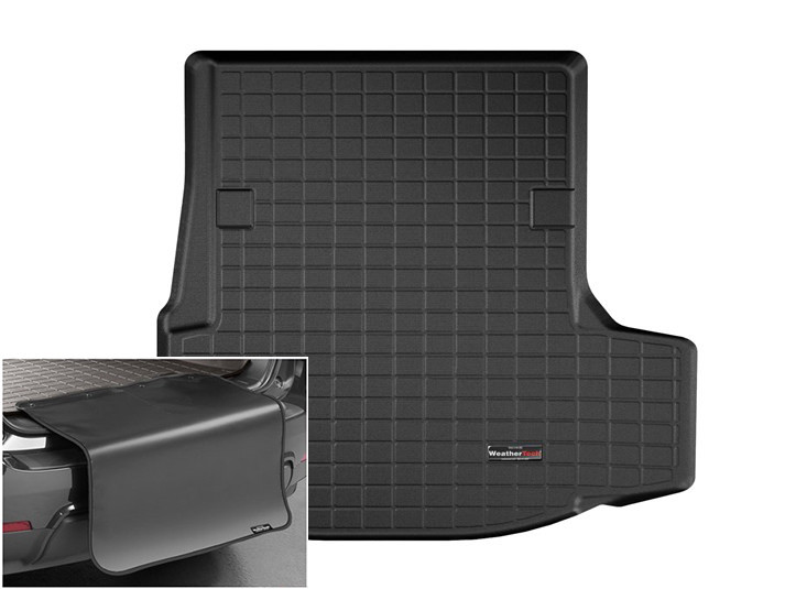 Автомобільний килимок в багажник авто Weathertech BMW 5 Hybrid 18- чорний БМВ 5, фото 1
