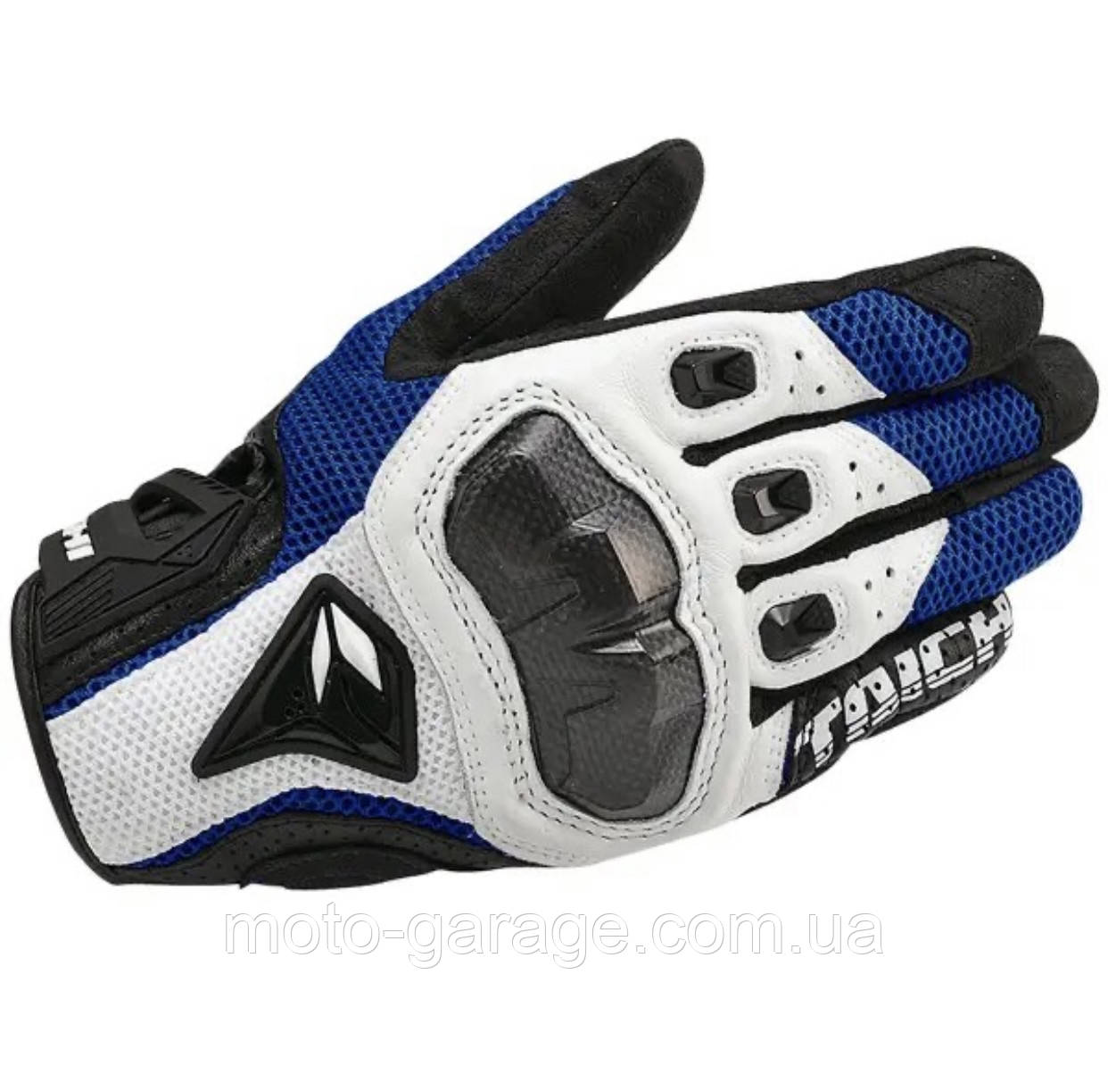 Мотоперчатки RS-Taichi RST390, чорно-сині, фото 1