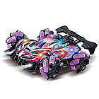 Трюкова машинка на радіокеруванні + пульт ДК, Spray Racer, Фіолетовий / Радіокерована машинка перевертень, фото 4