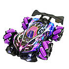 Трюкова машинка на радіокеруванні + пульт ДК, Spray Racer, Фіолетовий / Радіокерована машинка перевертень, фото 5