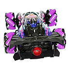 Трюкова машинка на радіокеруванні + пульт ДК, Spray Racer, Фіолетовий / Радіокерована машинка перевертень, фото 7