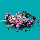 Трюкова машинка на радіокеруванні + пульт ДК, Spray Racer, Фіолетовий / Радіокерована машинка перевертень, фото 8