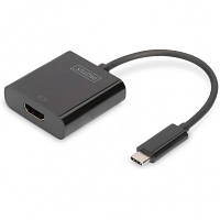 Переходник USB-C to HDMI UHD 4K, M/F, 0.15 m Digitus (DA-70852) - Вища Якість та Гарантія!