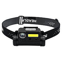 Налобный фонарь для рыбалки "Multifunctional Headlamp BL 123" XPE+COB, аккумуляторный фонарь на голову «H-s»