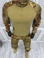 Штурмовой костюм мультикам с наколенниками, армейская форма весна, военный костюм мультикам se806