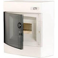 Щит зовнішній розподільчий ETI, ECT 8PT (8 модулів, прозорі дверцята) (1101000)