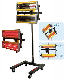 Інфрачервона короткохвильова лампа сушка для авто Profter LE-2000 (2 кВт)
