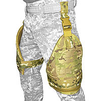 Баллистическая защита бедра 2 класс защиты мультикам,тактический противоосколочный комплект защиты ног ВСУ