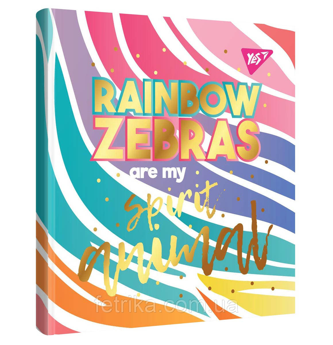 Блокнот 150*150 64 Кл. YES 7БЦ Подв.Спіраль Rainbow, фото 1