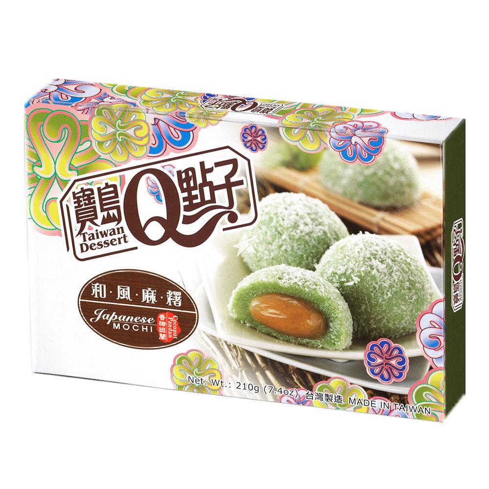 Японские Моти с кокосом и панданом, ТМ Taiwan Dessert, 210 г - фото 1 - id-p1525544316