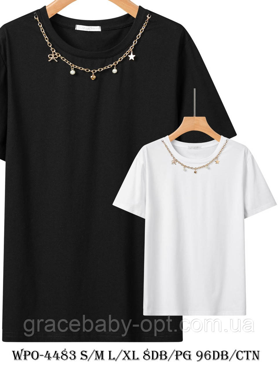 Футболка жіноча оптом, Glo-story, S-XL pp, No WPO-4483