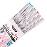 Набір маркерів "SANTI sketch" "Anime", 6 шт/уп, фото 3