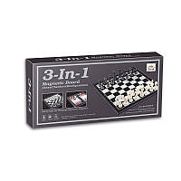 Шахматы магнитные 3 в 1 VIIVSC QX54810 поле 19 х 19 см ZK, код: 8262784