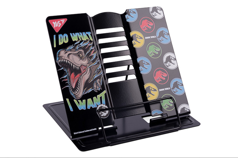 Стильна підставка для книг для хлопчика YES Jurassic World метал 470480