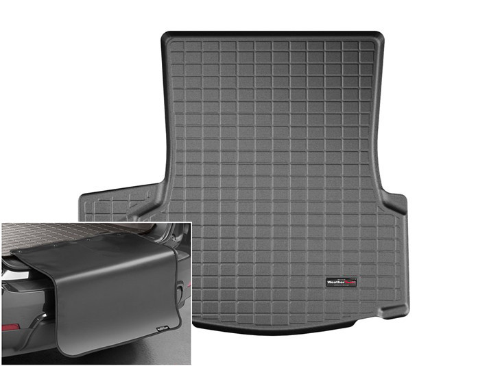 Автомобільний килимок в багажник авто Weathertech Cadillac CT6 2х зон клім 16-20 чорний Кадиллак СТ6, фото 1