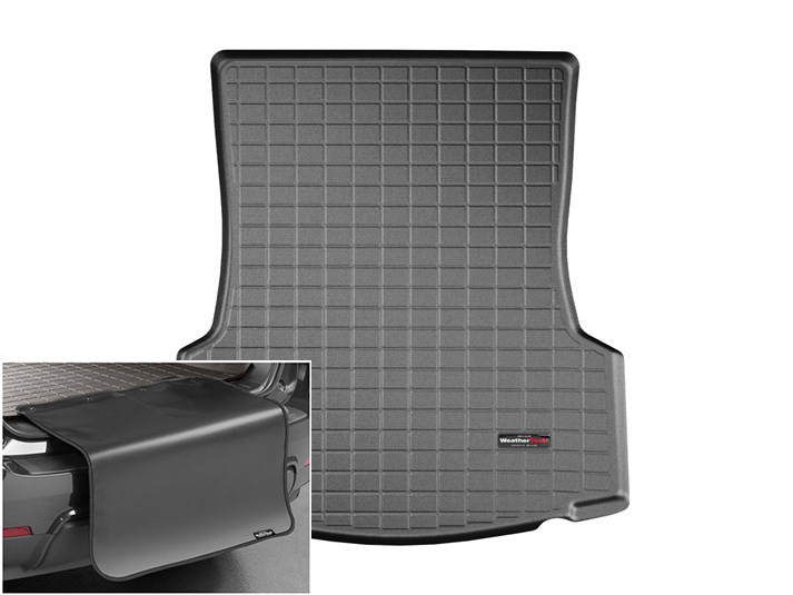 Автомобільний килимок в багажник авто Weathertech Cadillac CT6 4х зон клім 16-20 чорний Кадиллак СТ6, фото 1