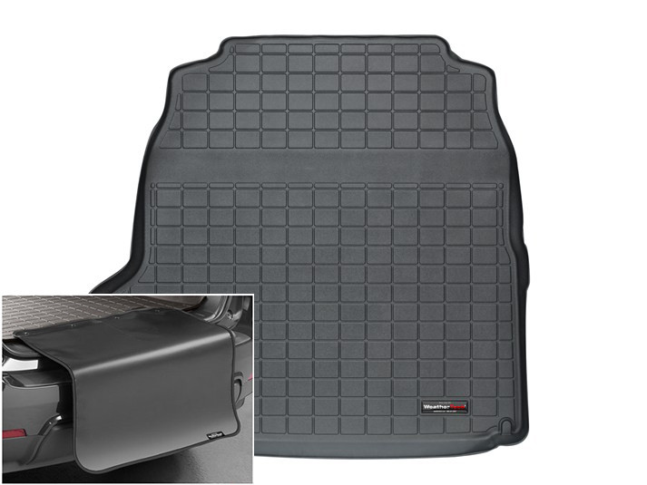 Автомобільний килимок в багажник авто Weathertech Cadillac CTS SD 10-13 чорний Кадиллак ЦТС, фото 1