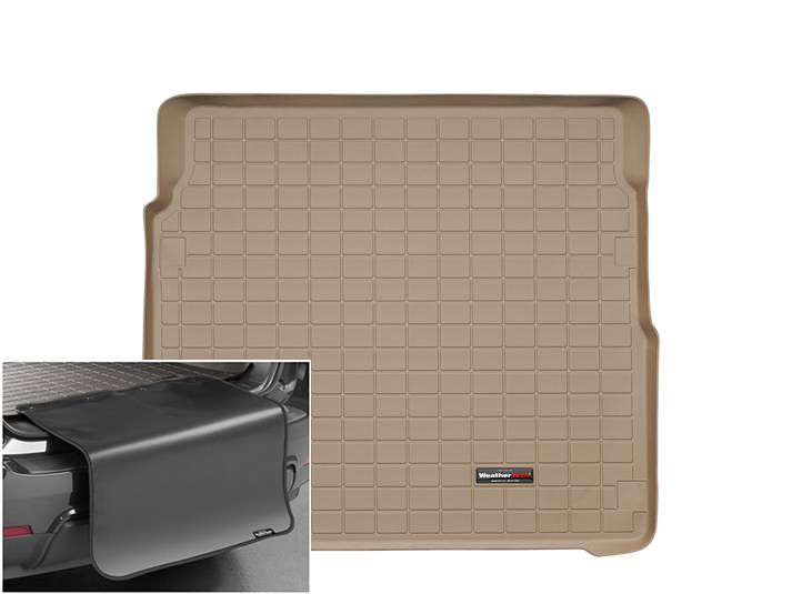 Автомобільний килимок в багажник авто Weathertech Cadillac CTS Sport Wagon 10-13 бежевий за 2м рядом Кадиллак ЦТС, фото 1
