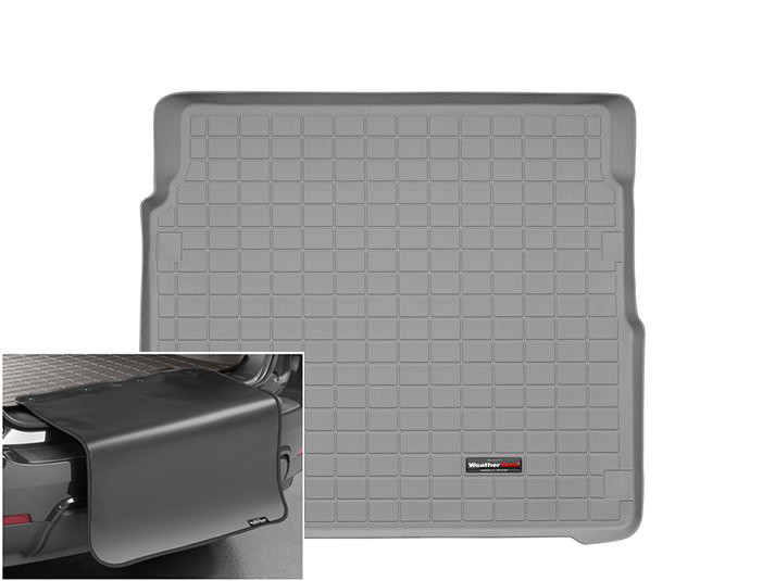 Автомобільний килимок в багажник авто Weathertech Cadillac CTS Sport Wagon 10-13 сірий за 2м рядом Кадиллак ЦТС, фото 1