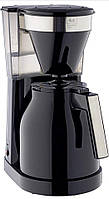 Кофемашина с фильтром Melitta Easytop Therm II 1023-08Отсутствует колба. Замечено на фото 4) черного цвета.